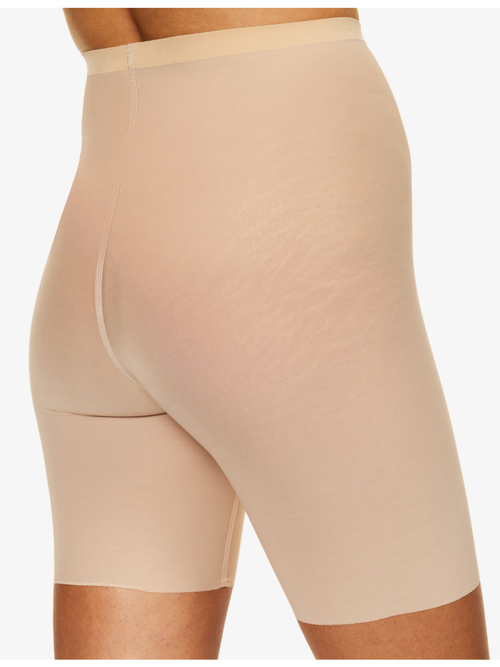 Semi-sheer high-rise stretch-tulle shorts - 4
