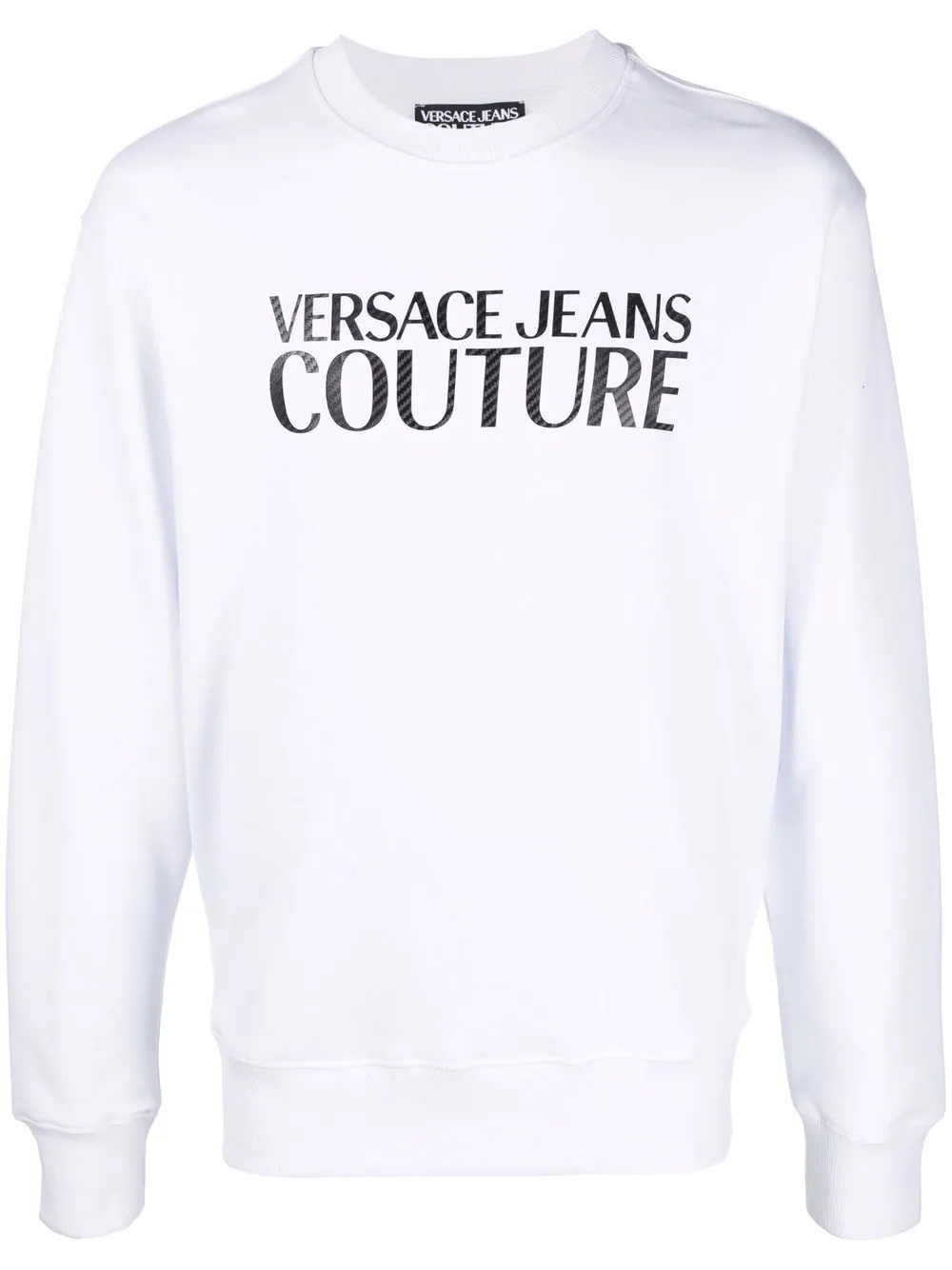 logo-print cotton sweatshirt - 1