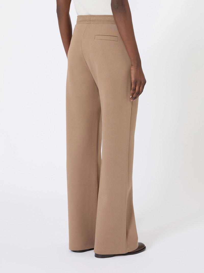 BALI Wide-fit jersey trousers - CAMEL 4