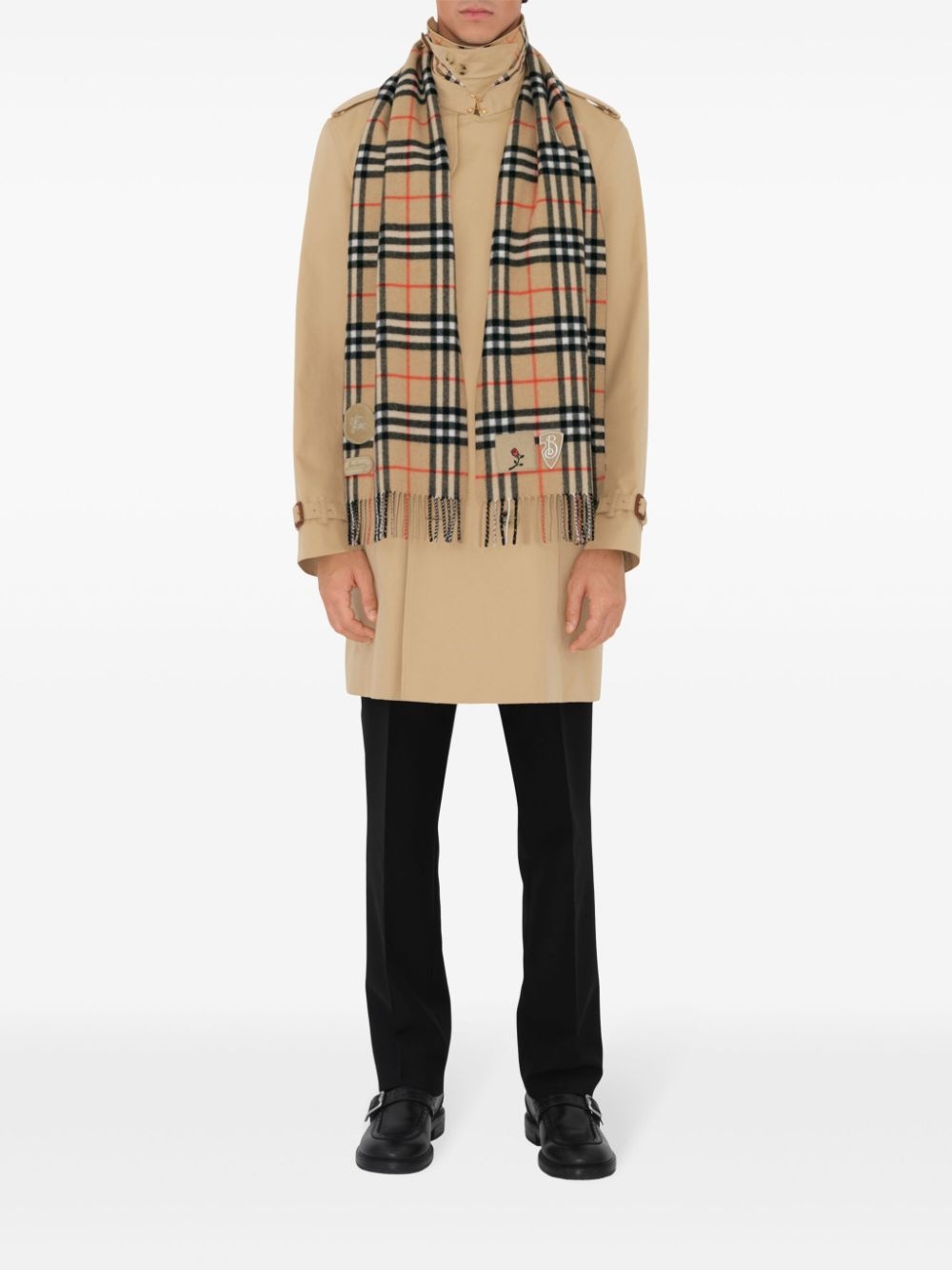 Badge Vintage Check scarf - 6