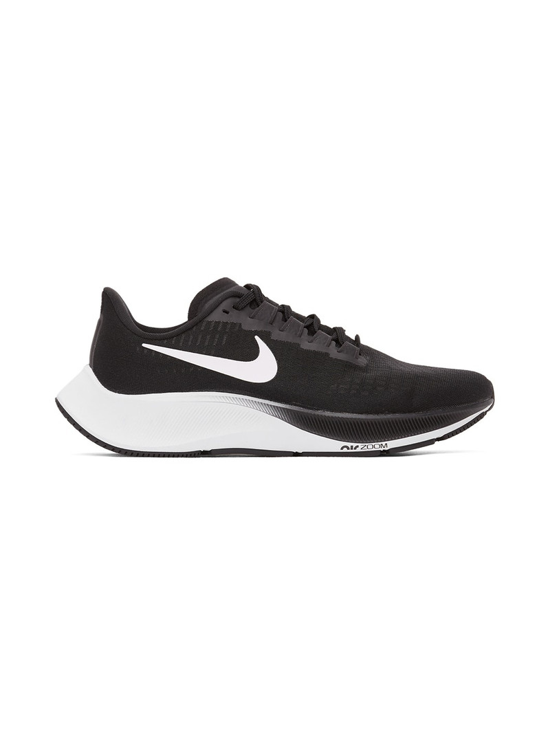 Black & White Air Zoom Pegasus 37 Sneakers - 1