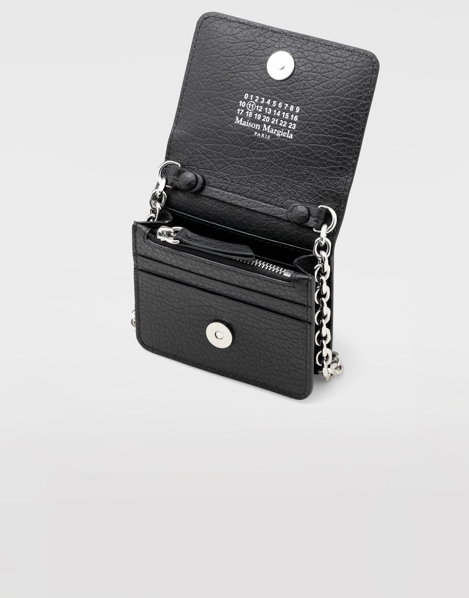 Small leather chain wallet - 3