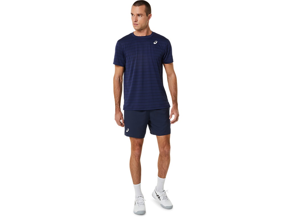 MEN'S COURT STRIPE SHORT SLEEVE TOP - 5