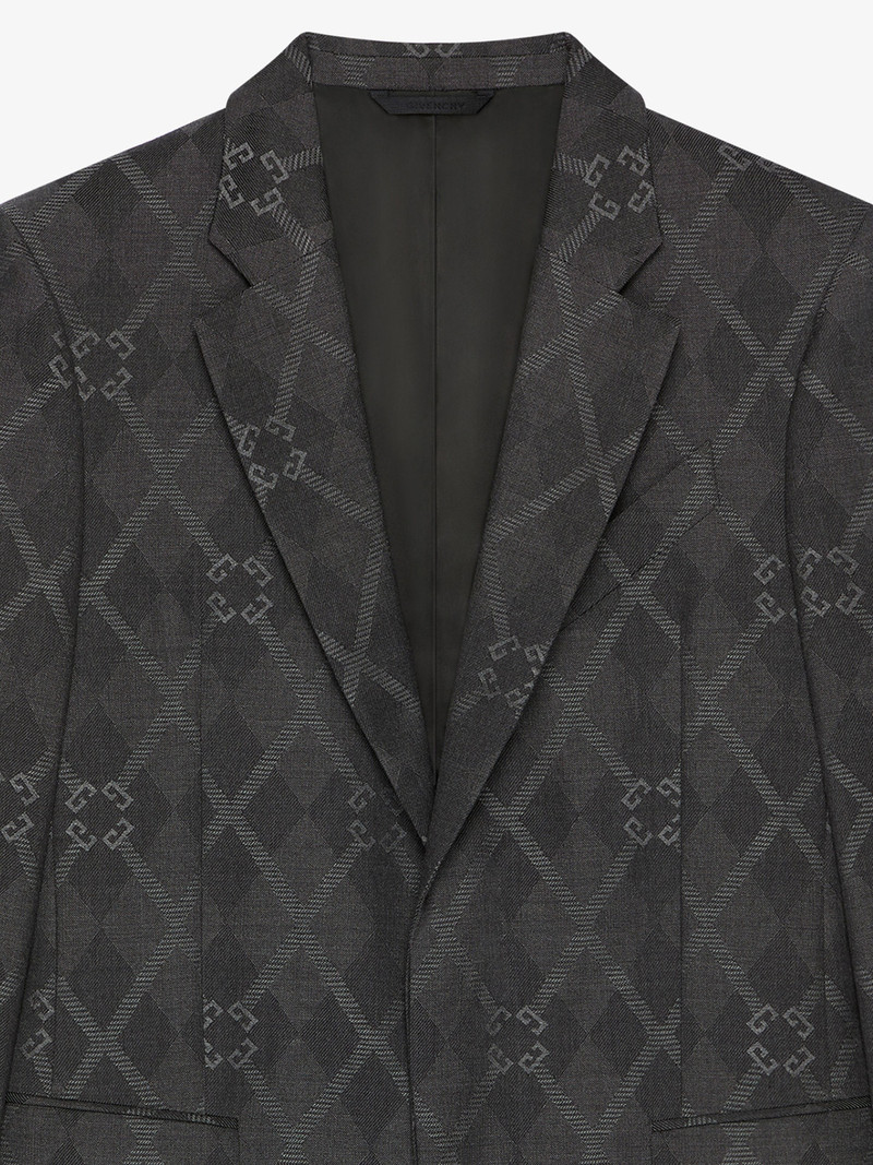 SLIM FIT JACKET IN MONOGRAM 72 JACQUARD 3