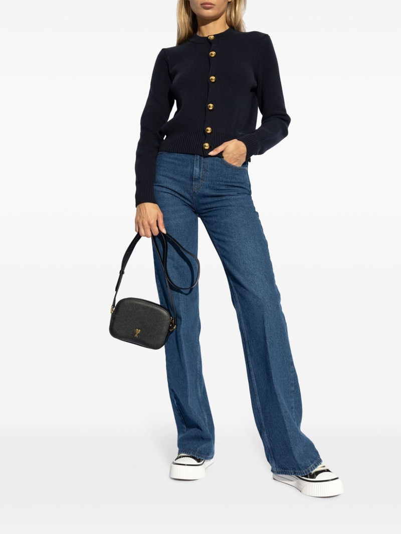 AMI Paris logo-embroidered cardigan outlook