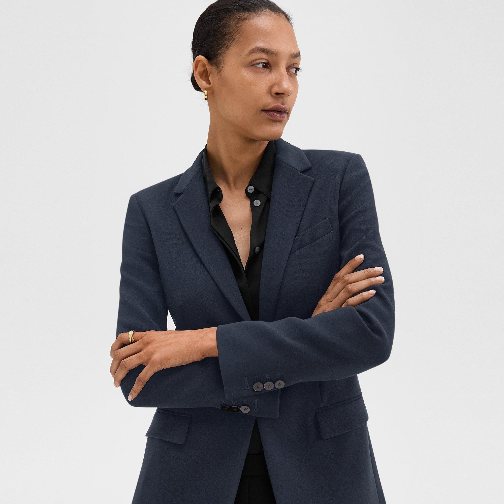 Staple Blazer in Admiral Crepe - 5
