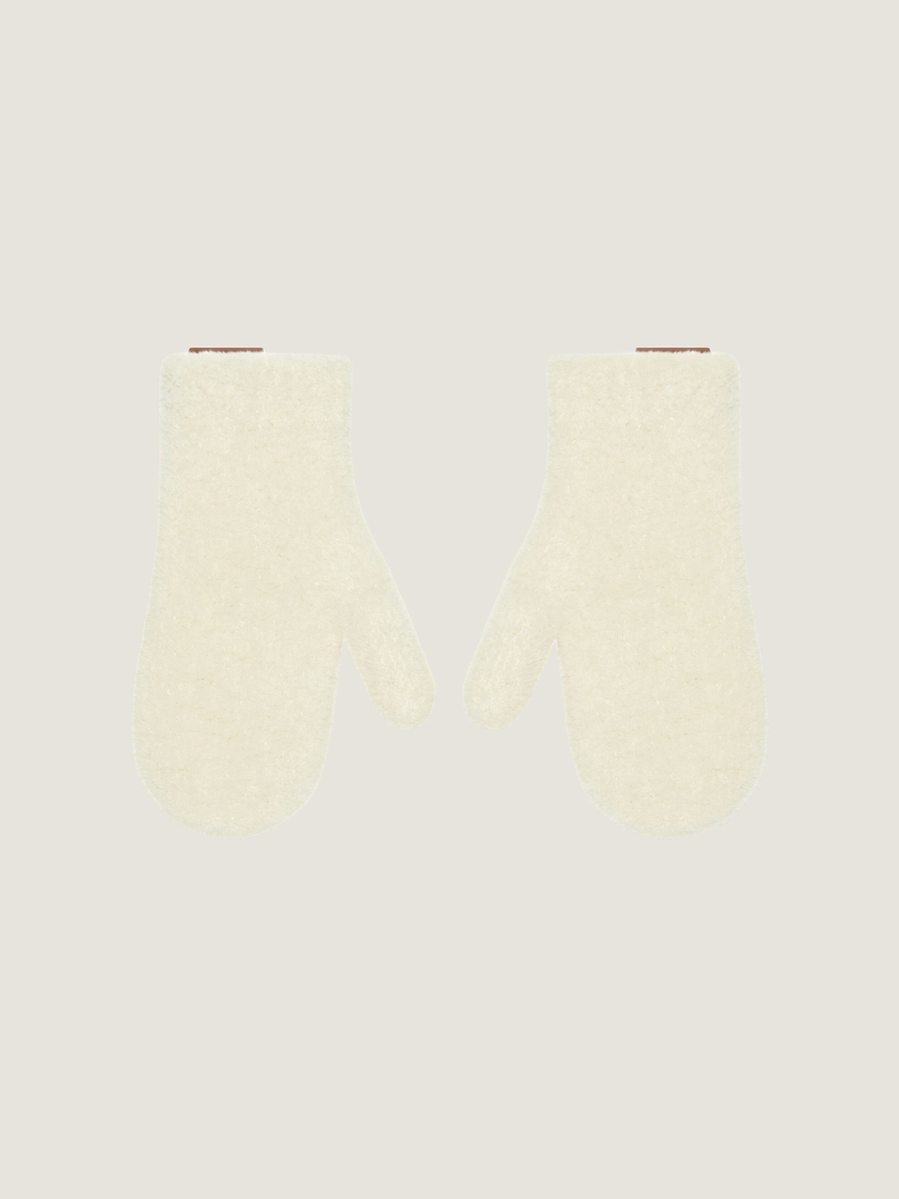 MITTENS IN SHEARLING EFFECT FLEECE - 2