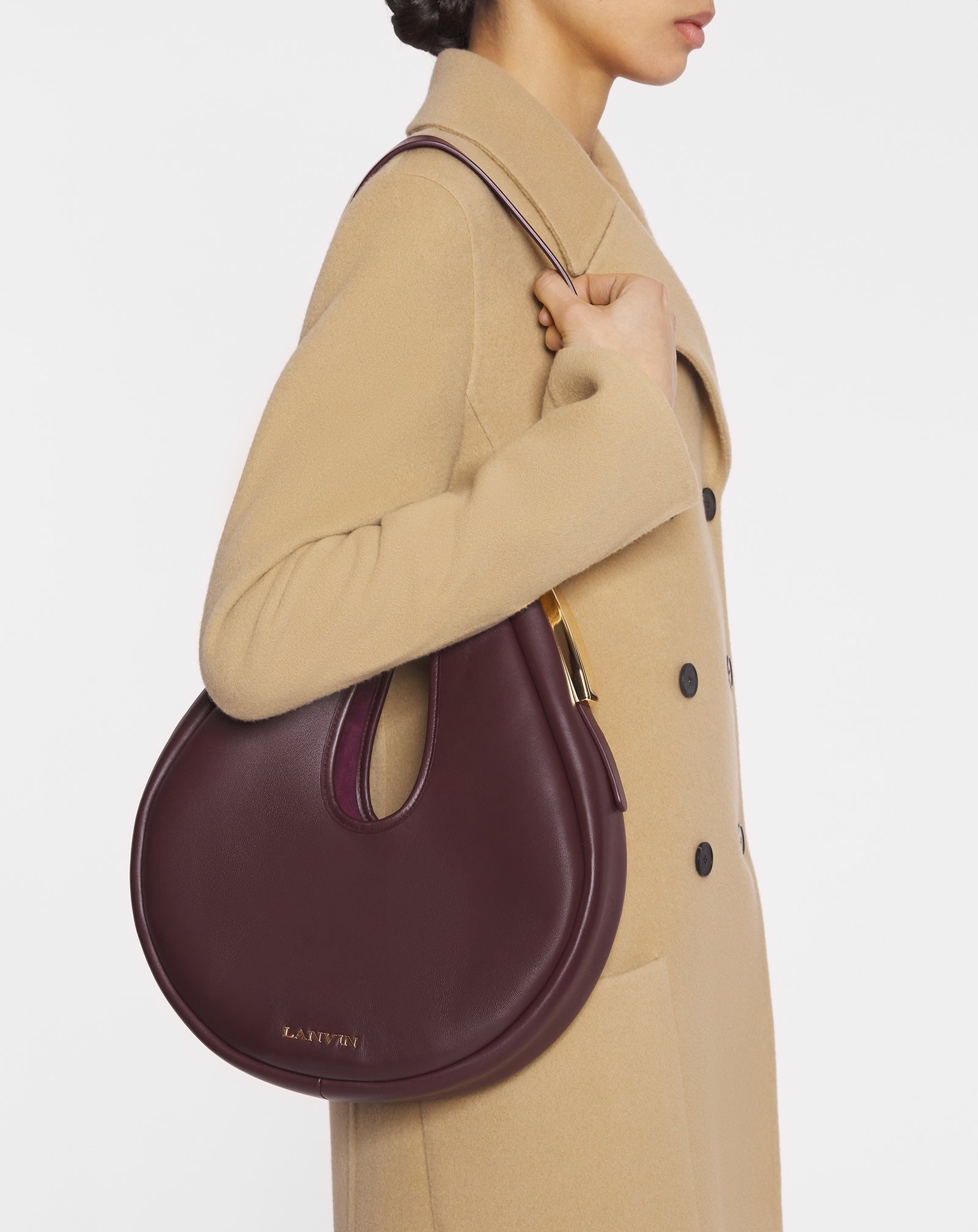 HOBO CYMBAL LEATHER BAG - 2