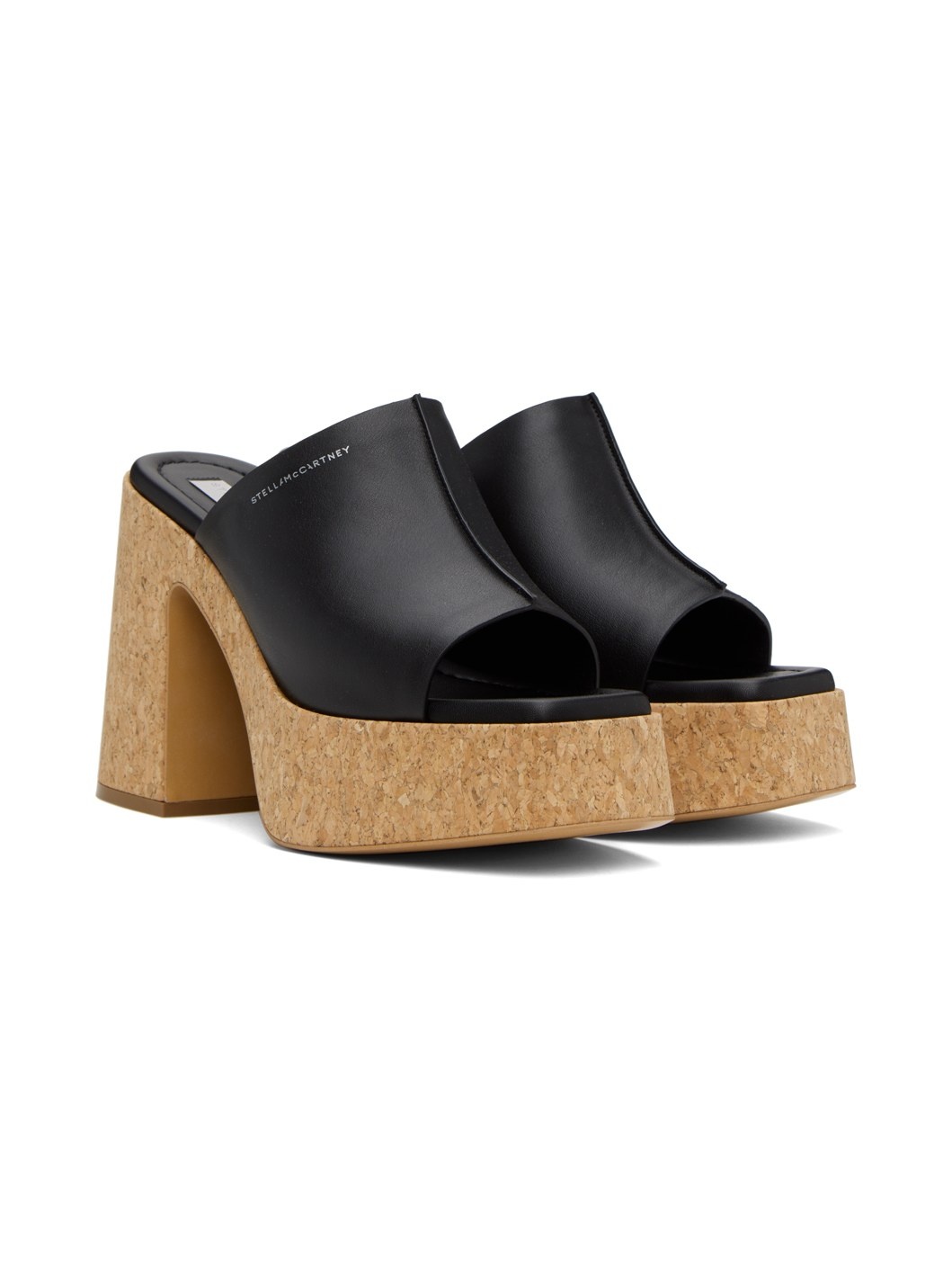 Black Skyla Platform Heeled Sandals - 4