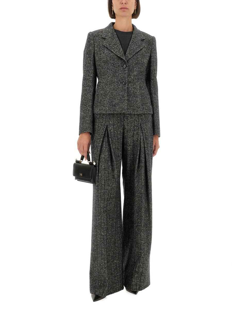 STRIPED WOOL PANTS - 2