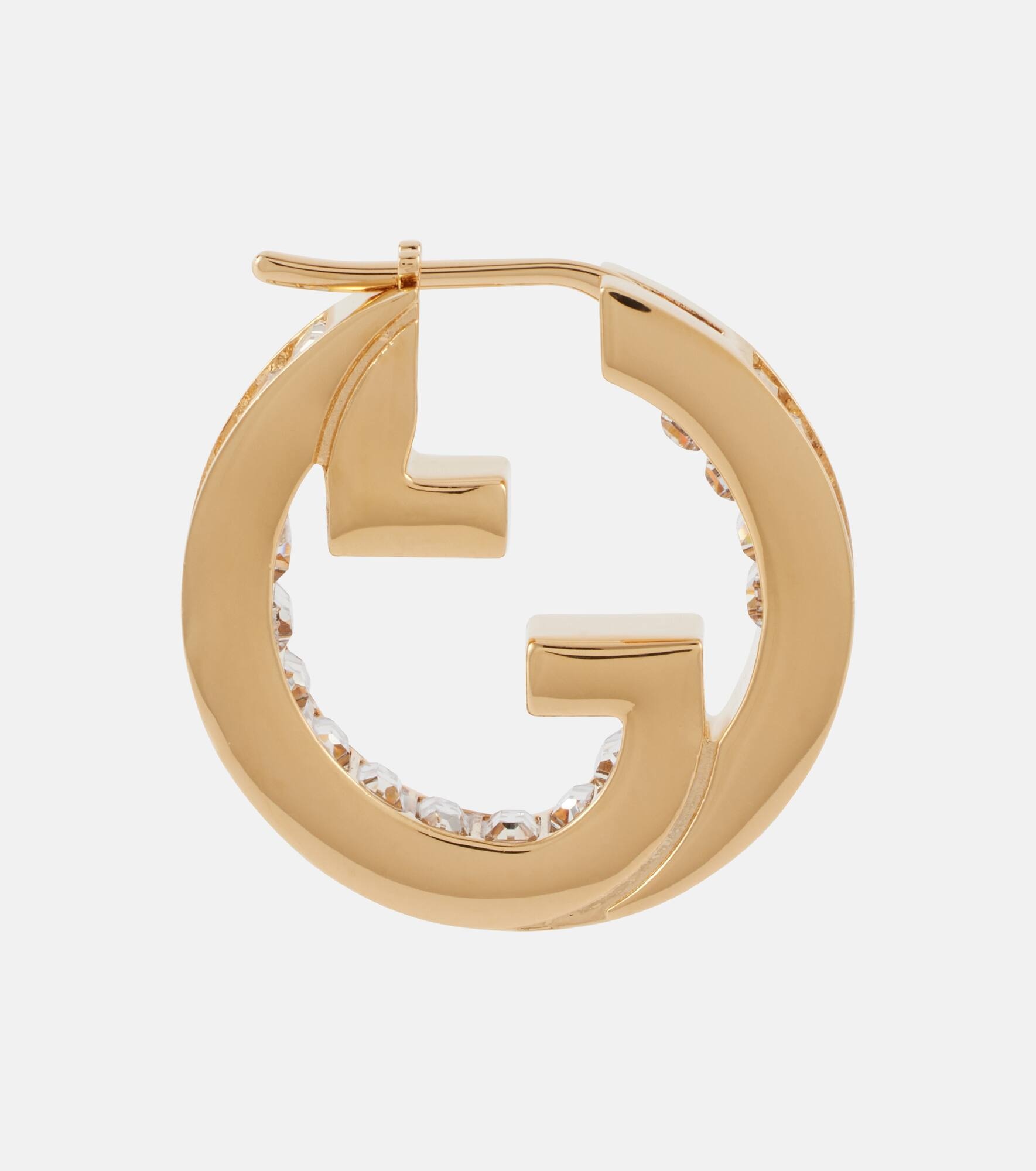 Gucci Blondie embellished hoop earrings - 2