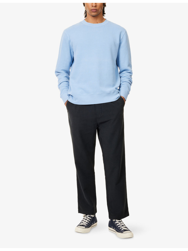 Citizens of Humanity Pull On Straight-Leg Cotton-Blend Trousers outlook