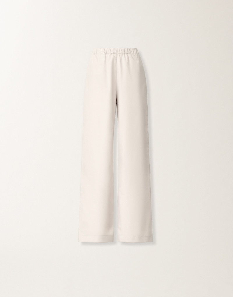 Trevi pants in optical white poplin 1