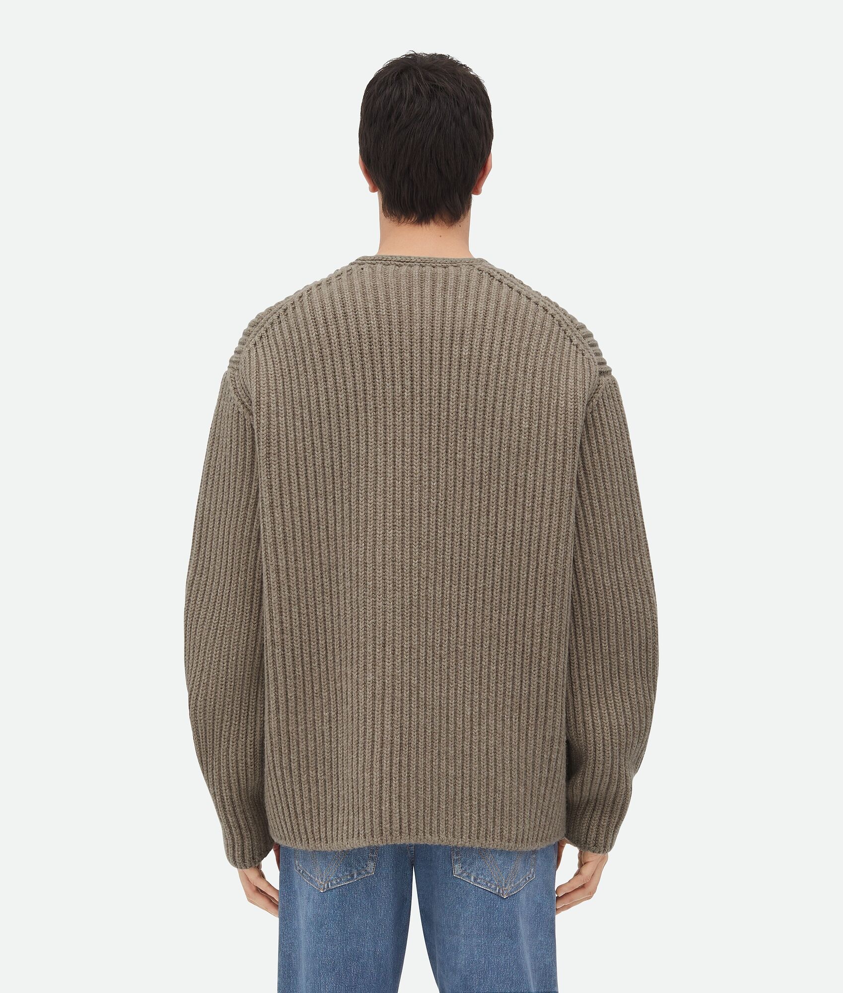Wool And Cashmere English Rib Cardigan - 3