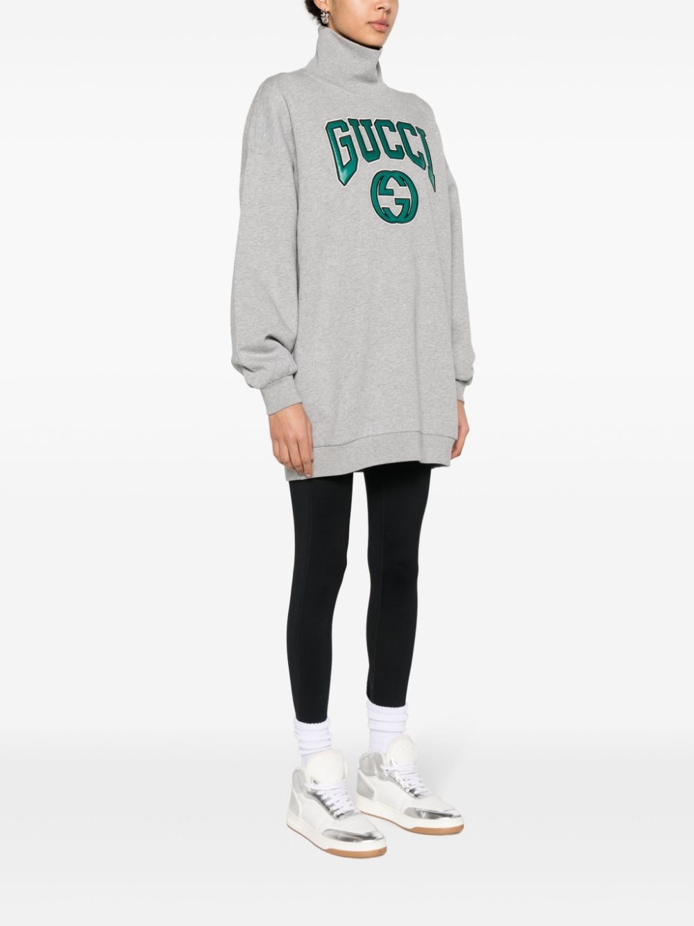logo-appliquÃ© cotton sweatshirt - 3