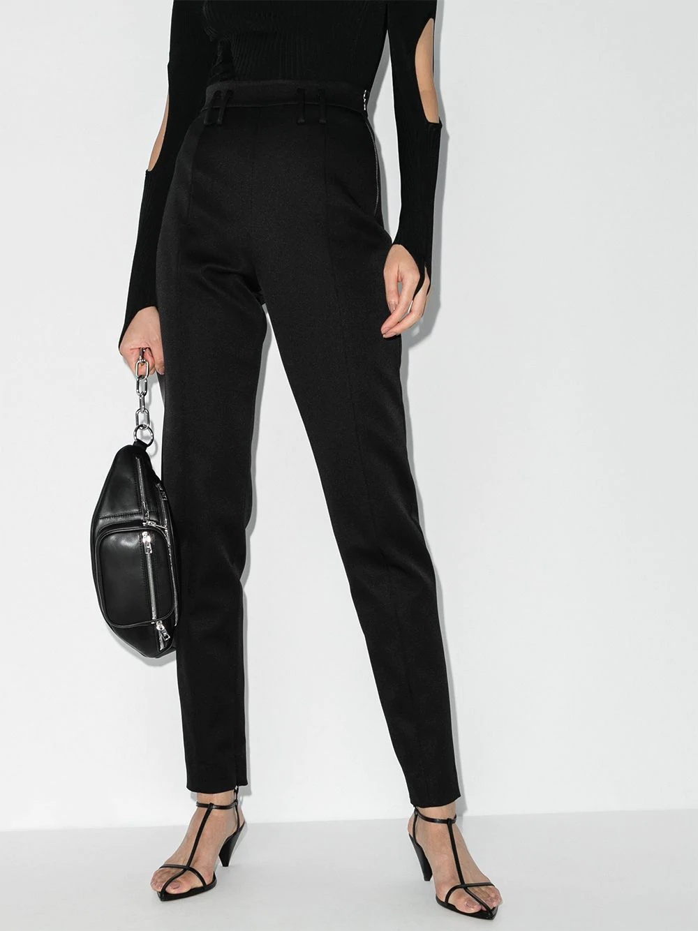 Reba high-waist slim-leg trousers - 2