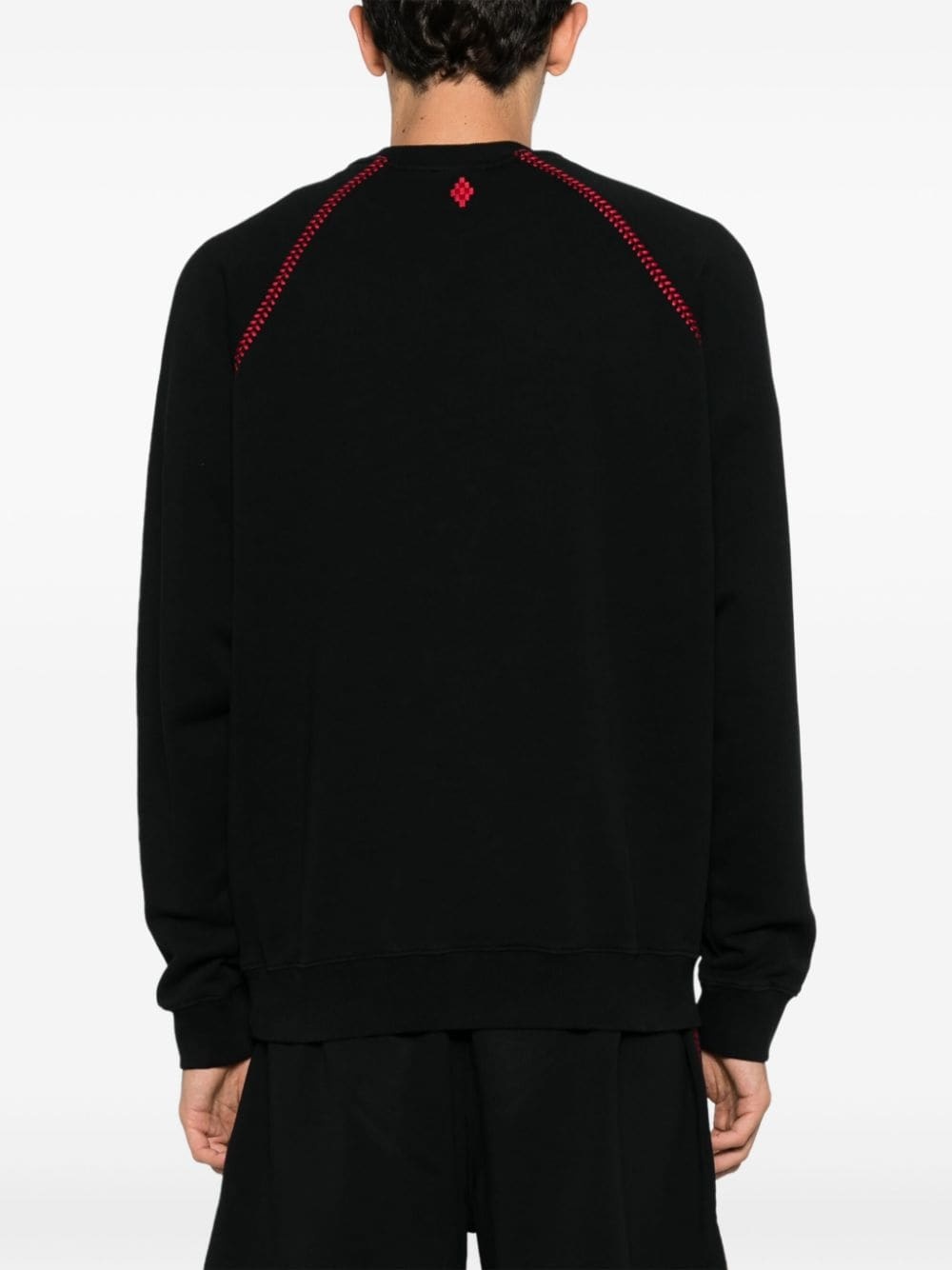 logo-embroidered cotton sweatshirt - 4