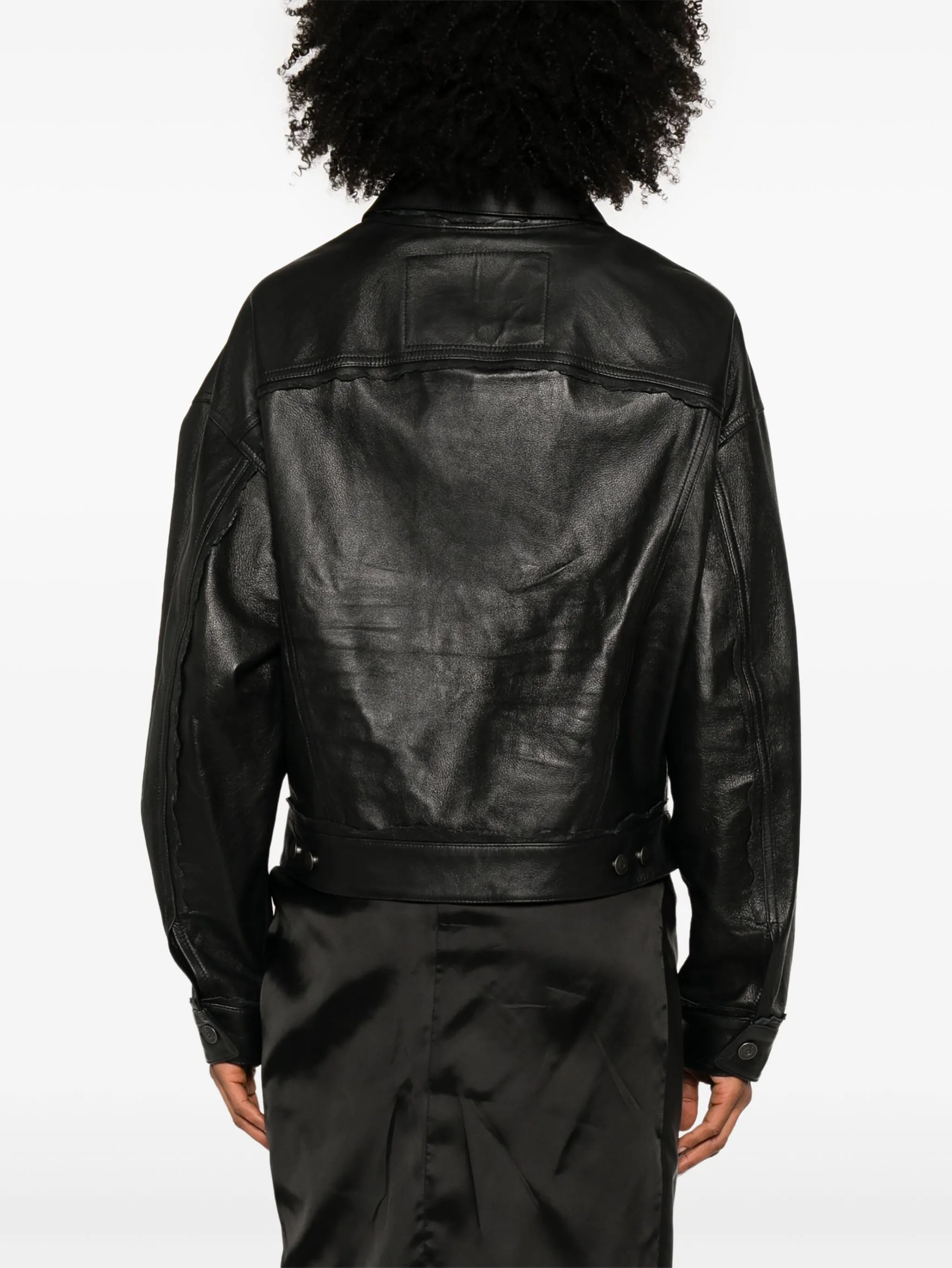 Leather Shirt Jacket - 3