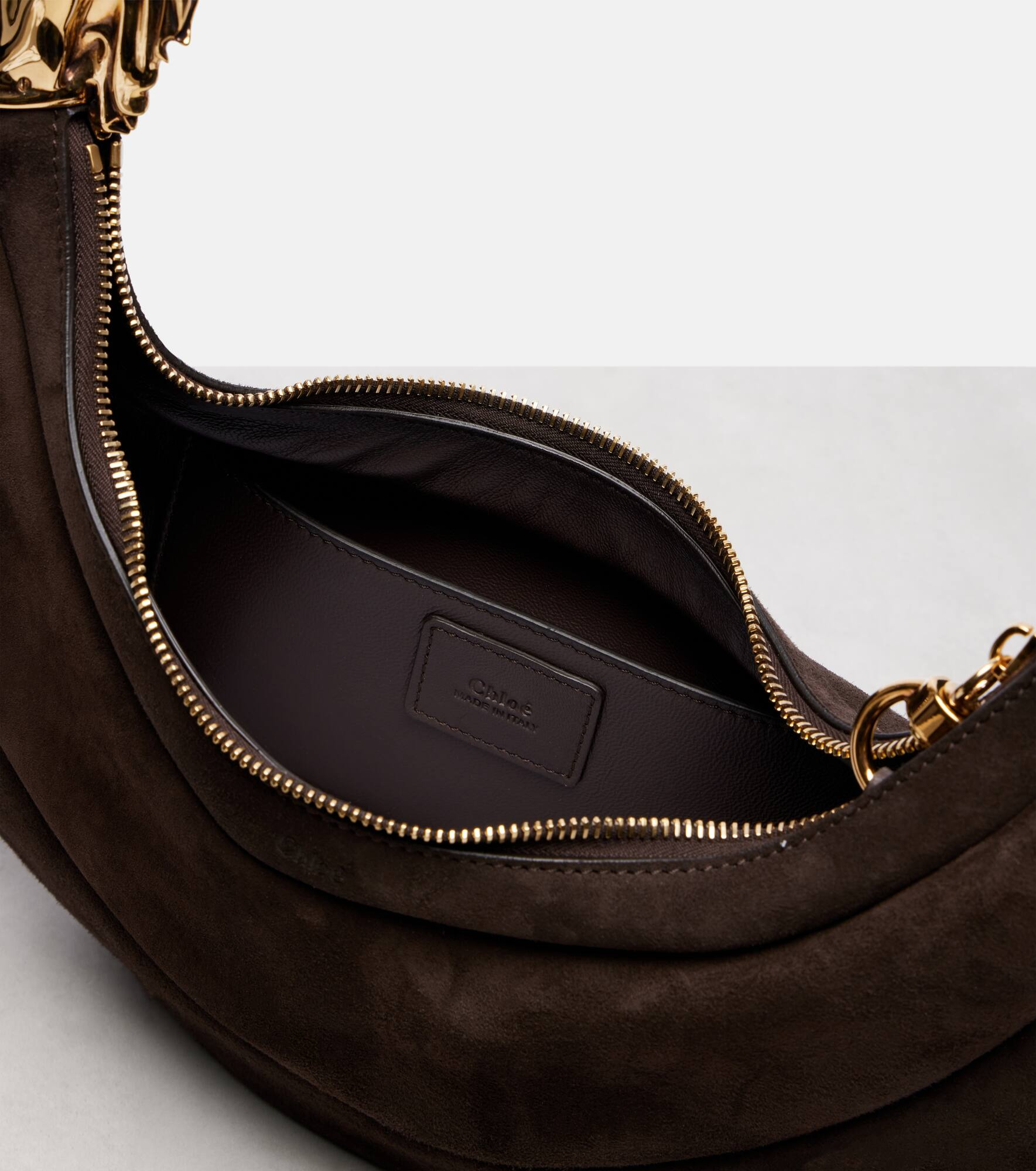 Chain Horse Small suede shoulder bag - 3