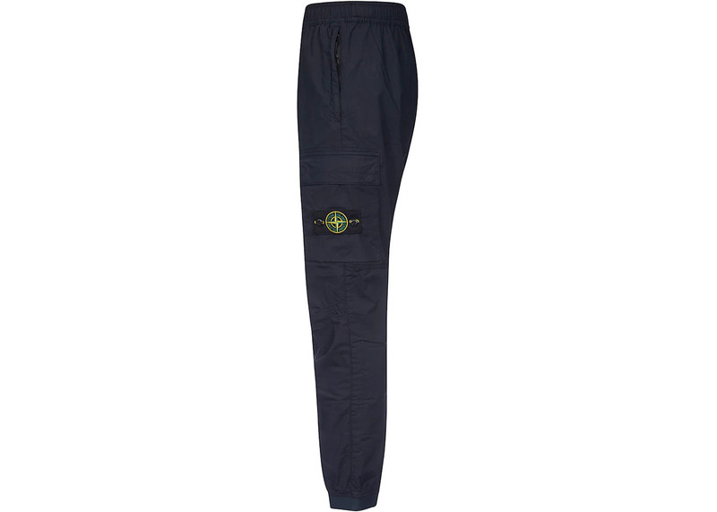 Stone Island Stone Island 31303 Stretch Cotton Tela 'Paracadute' Garment Dyed Cargo Pants Navy outlook