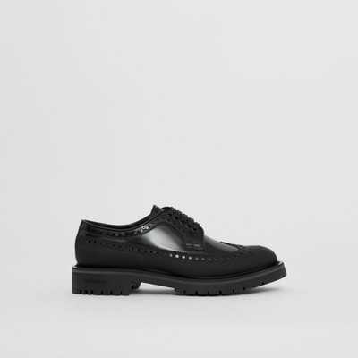 Burberry Brogue Detail Leather Derby Shoes outlook