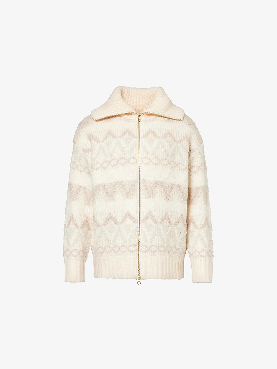 Brook fairisle-pattern knit jacket - 1