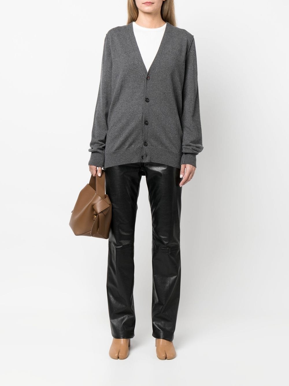 button-up cashmere cardigan - 3