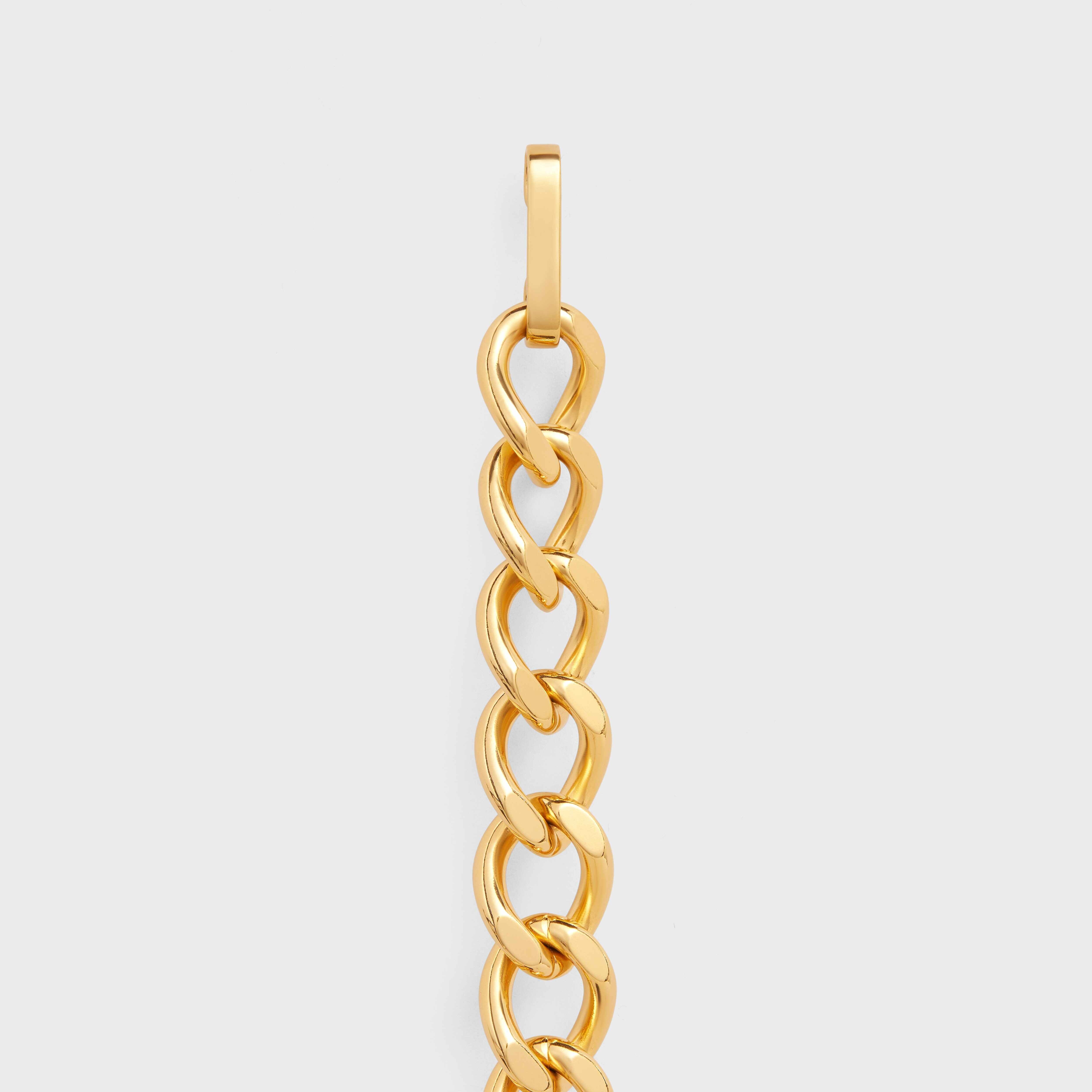 CELINE PLATE JEWELS BELT in Brass - 4