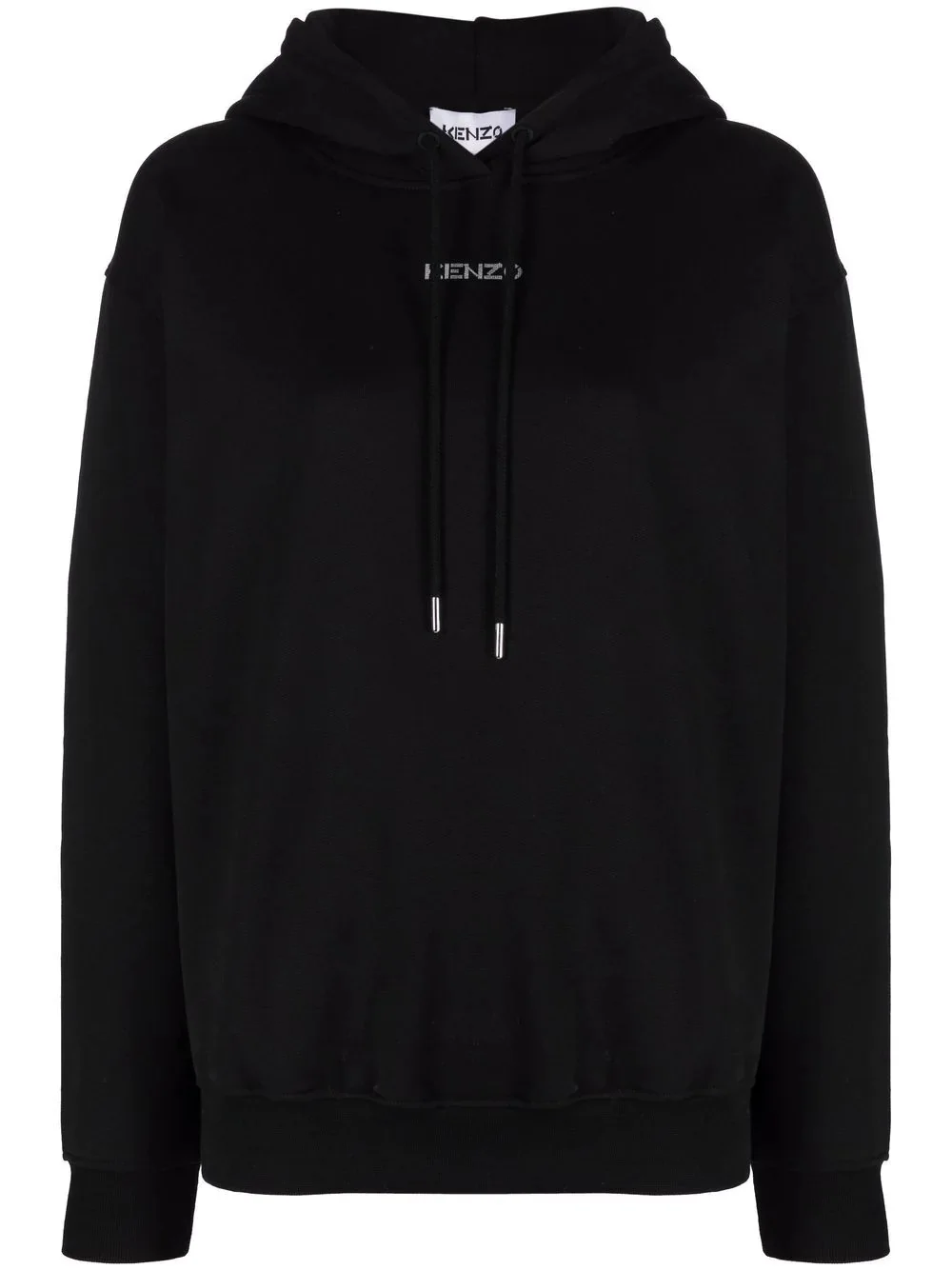 logo-print pullover hoodie - 1