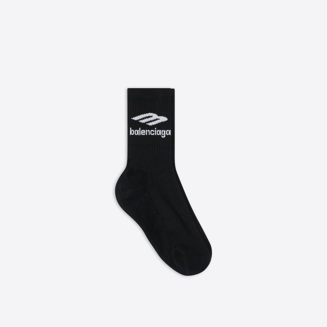 Men's 3b Sports Icon Tennis Socks in Black - 1