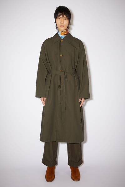 Acne Studios Relaxed fit coat - Dark Olive outlook