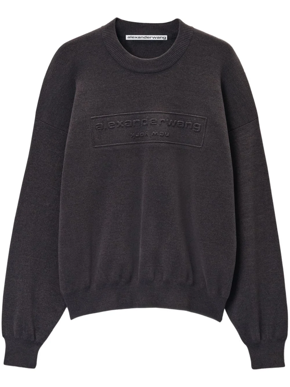logo-embossed sweater - 1