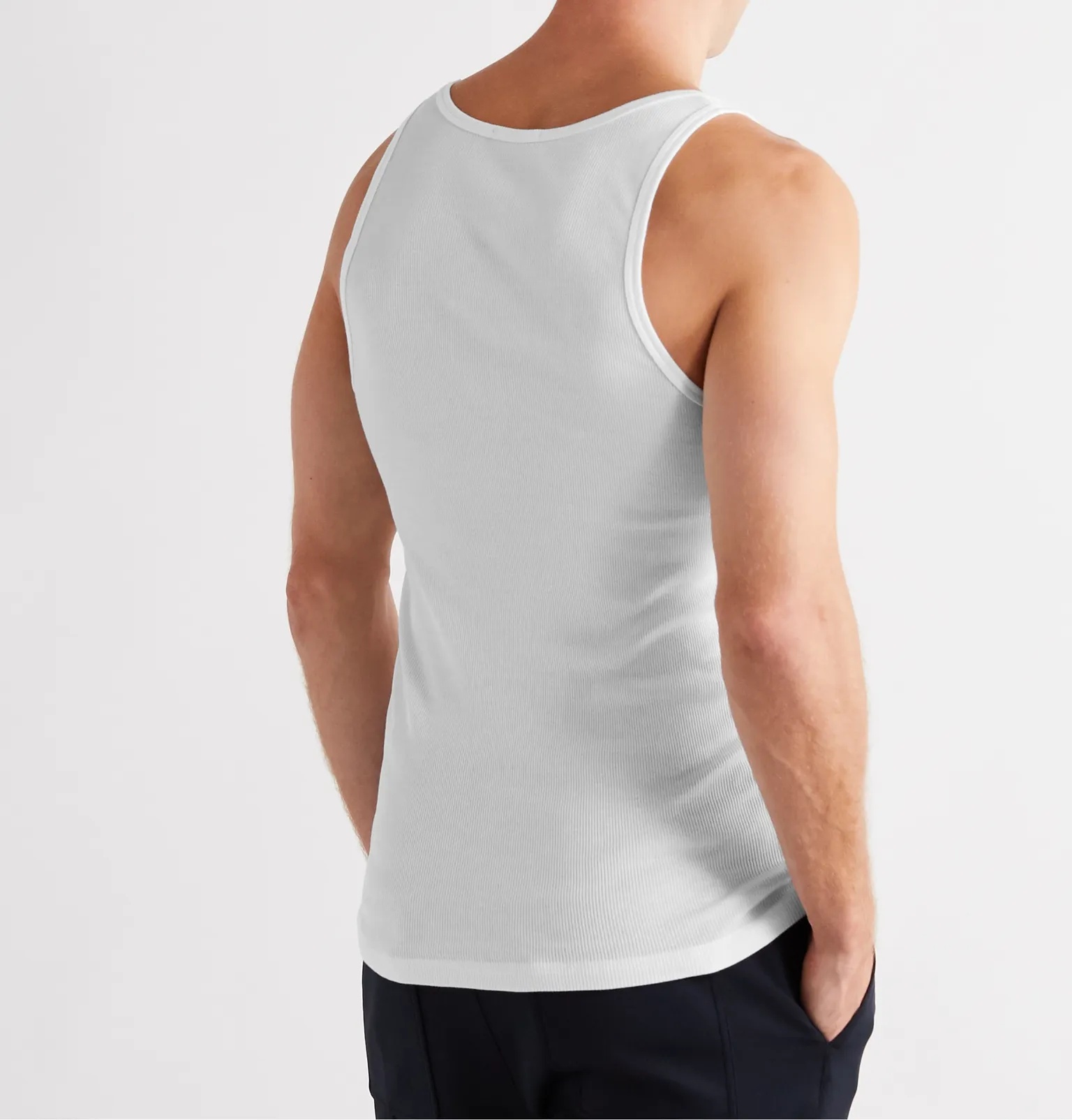 Ribbed Cotton and Modal-Blend Tank Top - 19