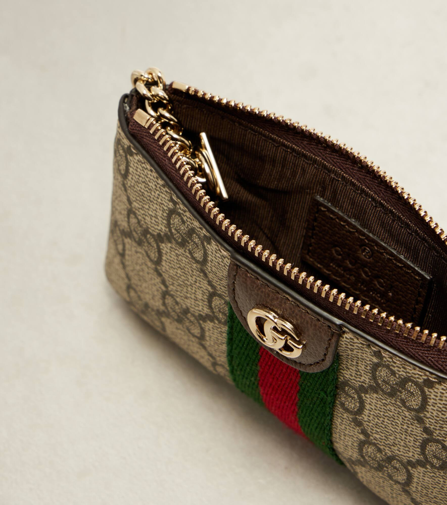 Ophidia GG Web Stripe coin purse - 2