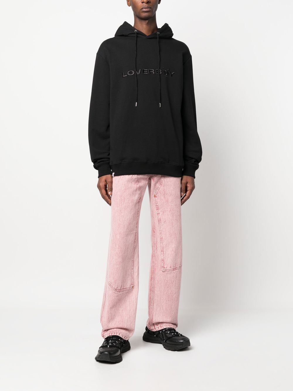 logo-embroidered hoodie - 2