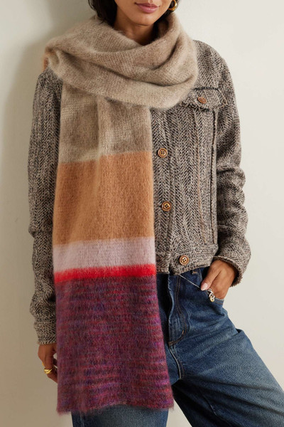 Missoni Striped mohair-blend scarf outlook