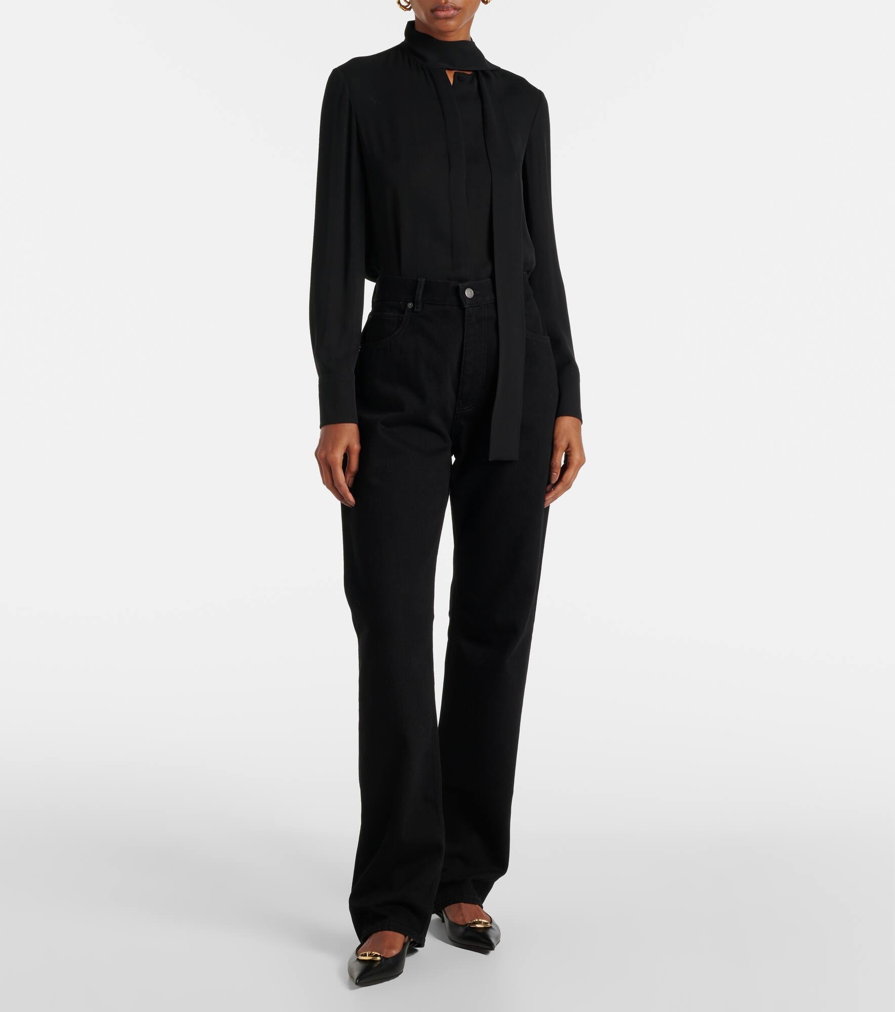High-rise straight jeans - 7