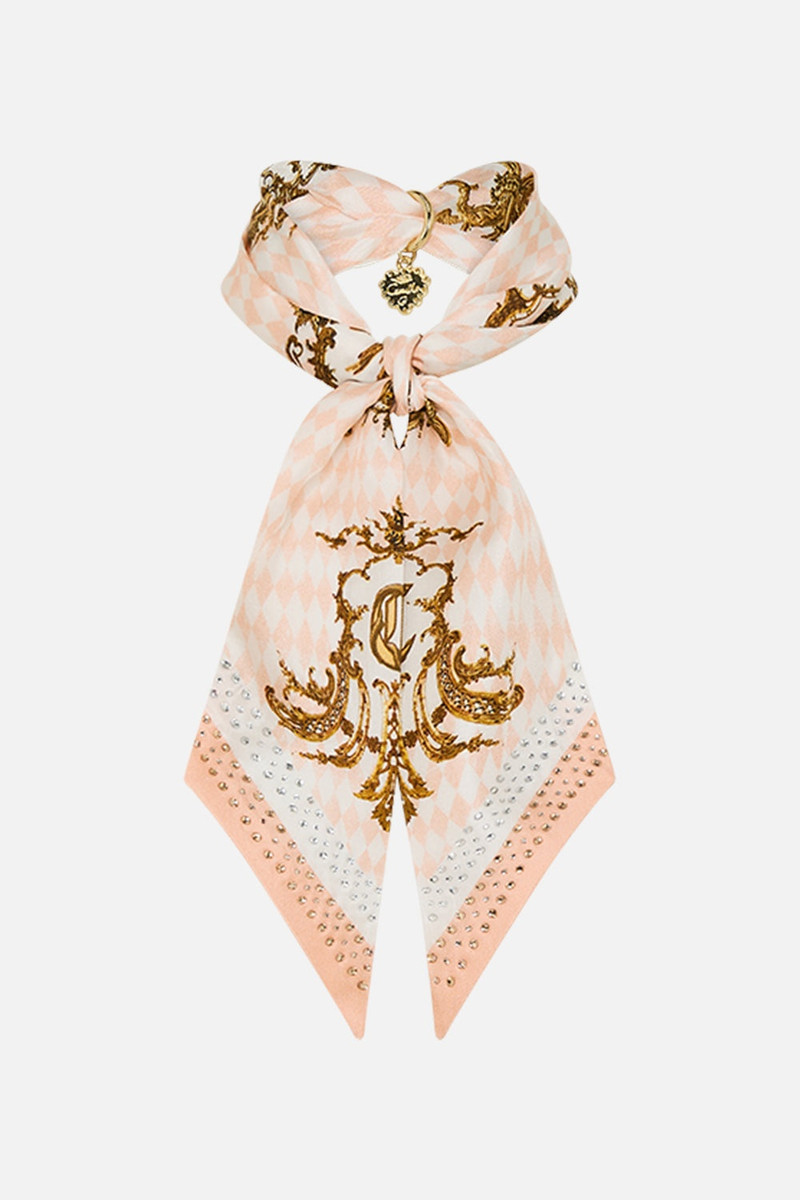 SKINNY NECK SCARF WITH TRINKET - 1