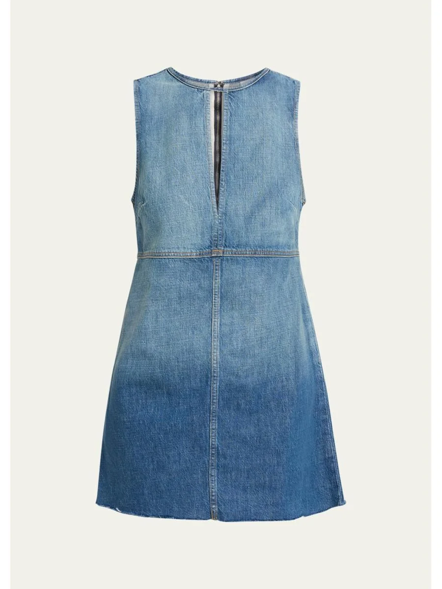 Tate Denim Mini Dress - 1