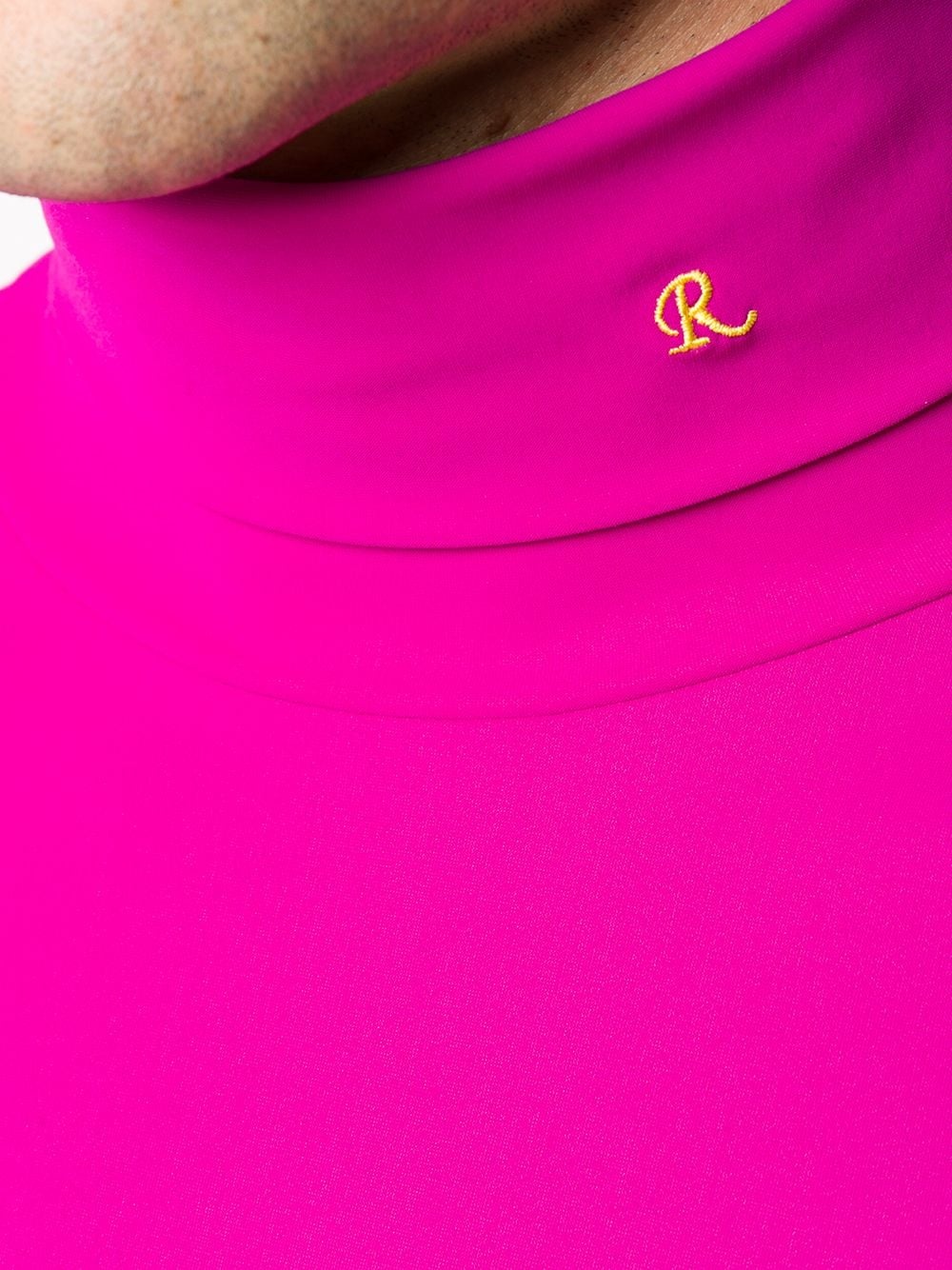 fuchsia roll neck fine jumper - 5