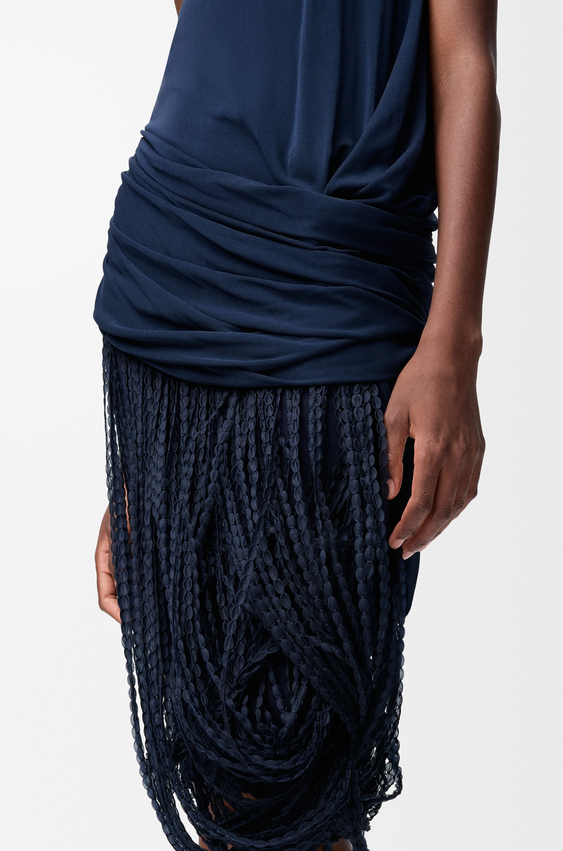 Embellished dress in viscose - 4
