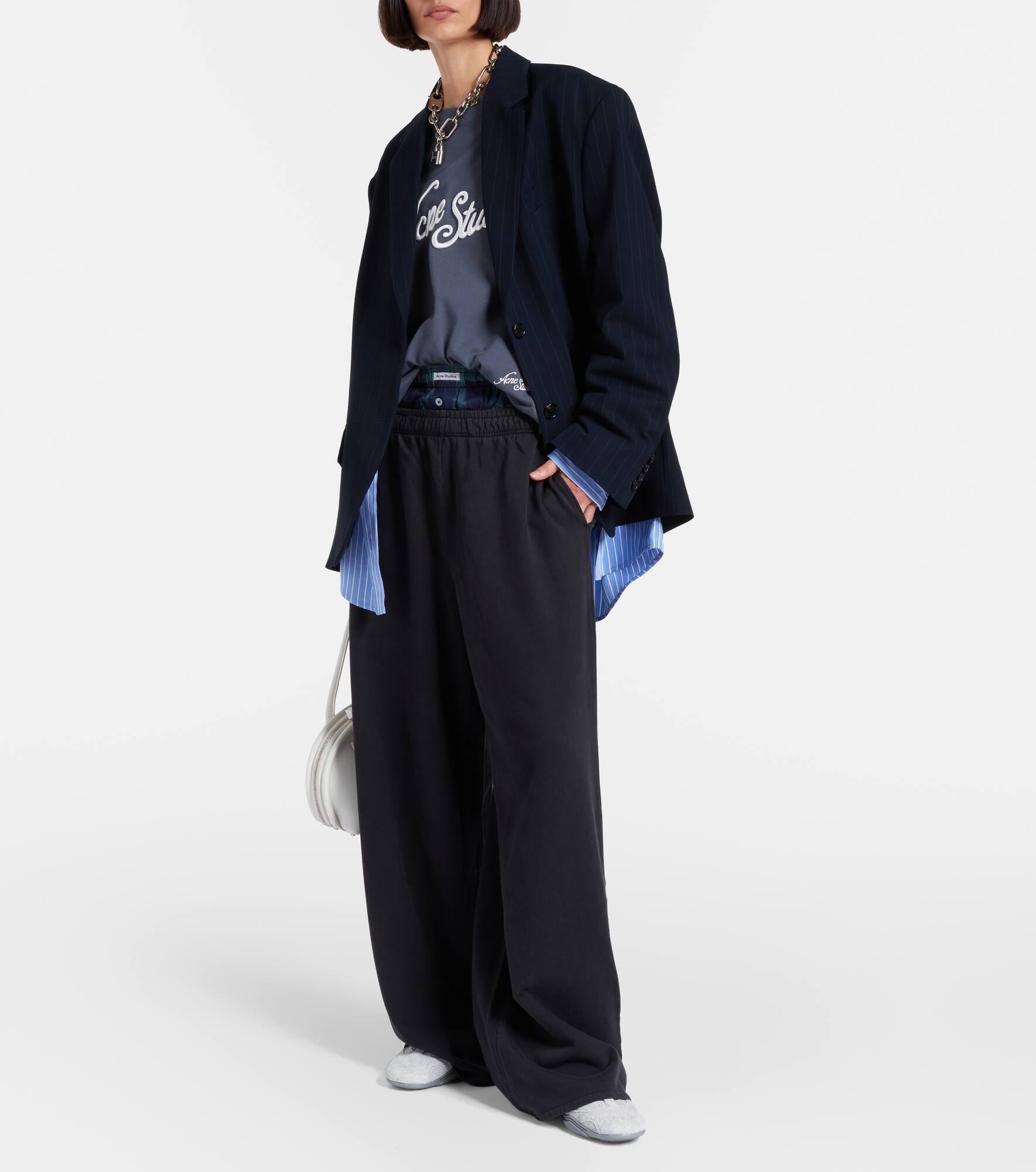 Cotton wide-leg pants - 2