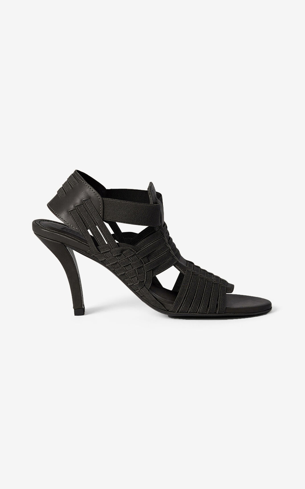 Greek heeled leather sandals - 1