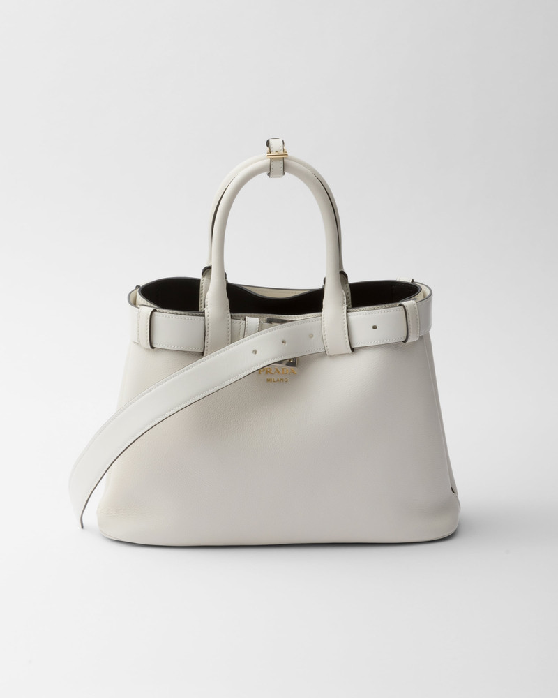 Prada Buckle medium leather handbag with belt 1