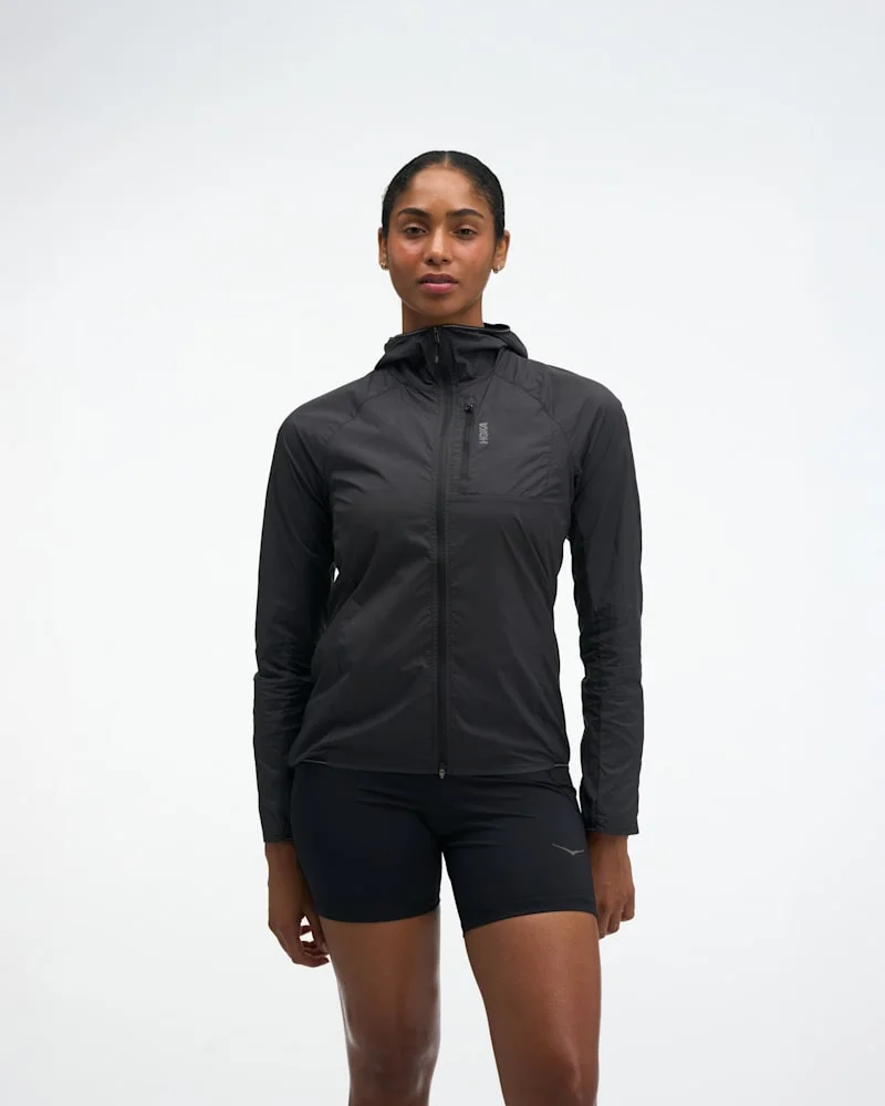 Women's SkyFlow Wind Jacket in Black - 1