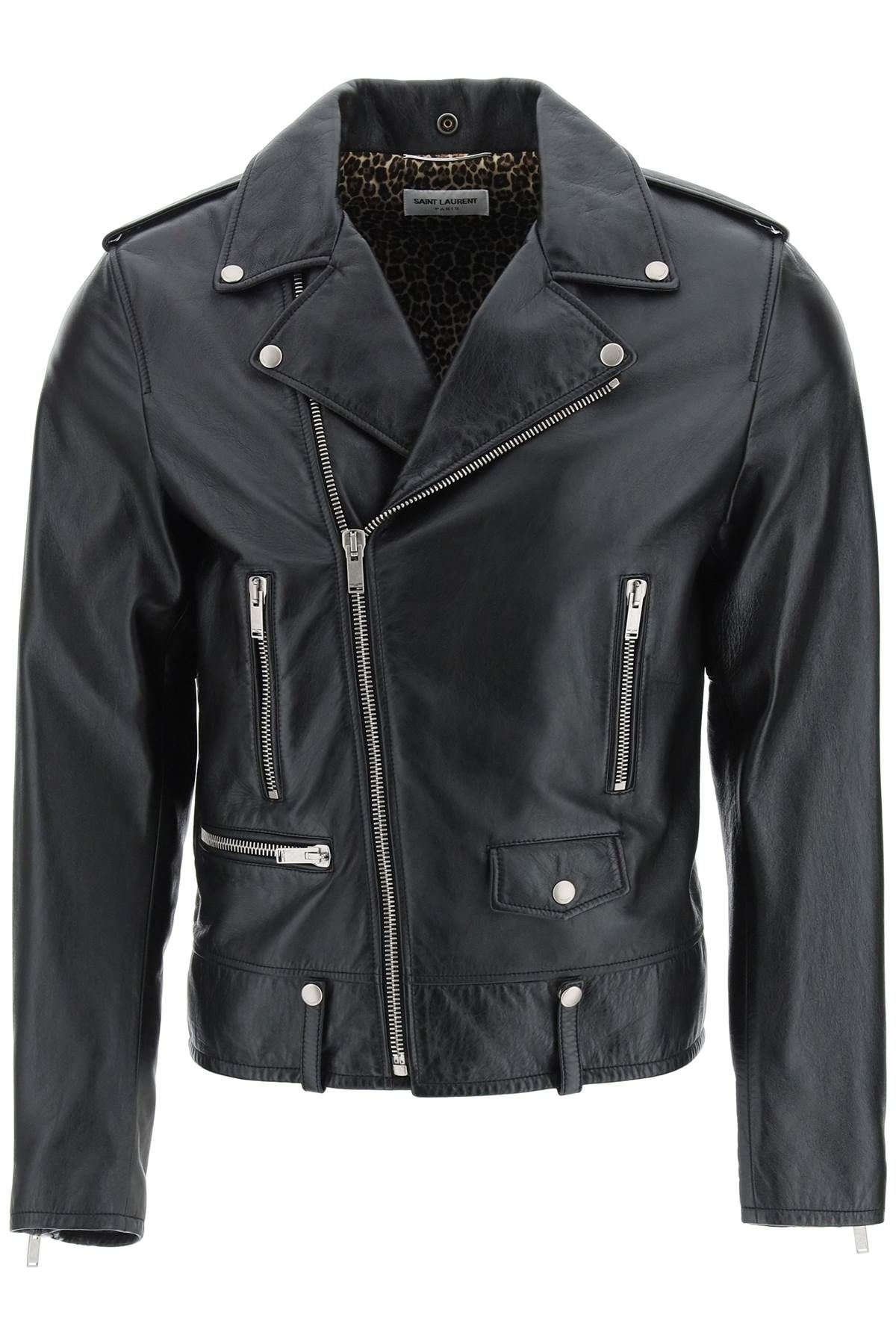 LEATHER BIKER JACKET - 1