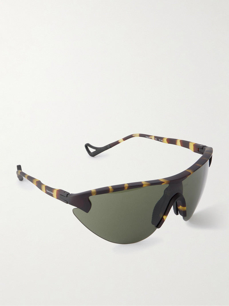 Yukinori Range Finder D-Frame Tortoiseshell Acetate Wrap-Around Sunglasses 3