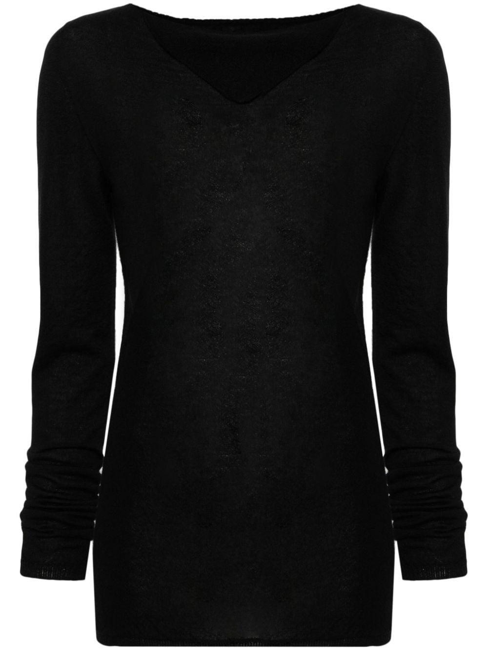 boat-neck cashmere jumper - 2