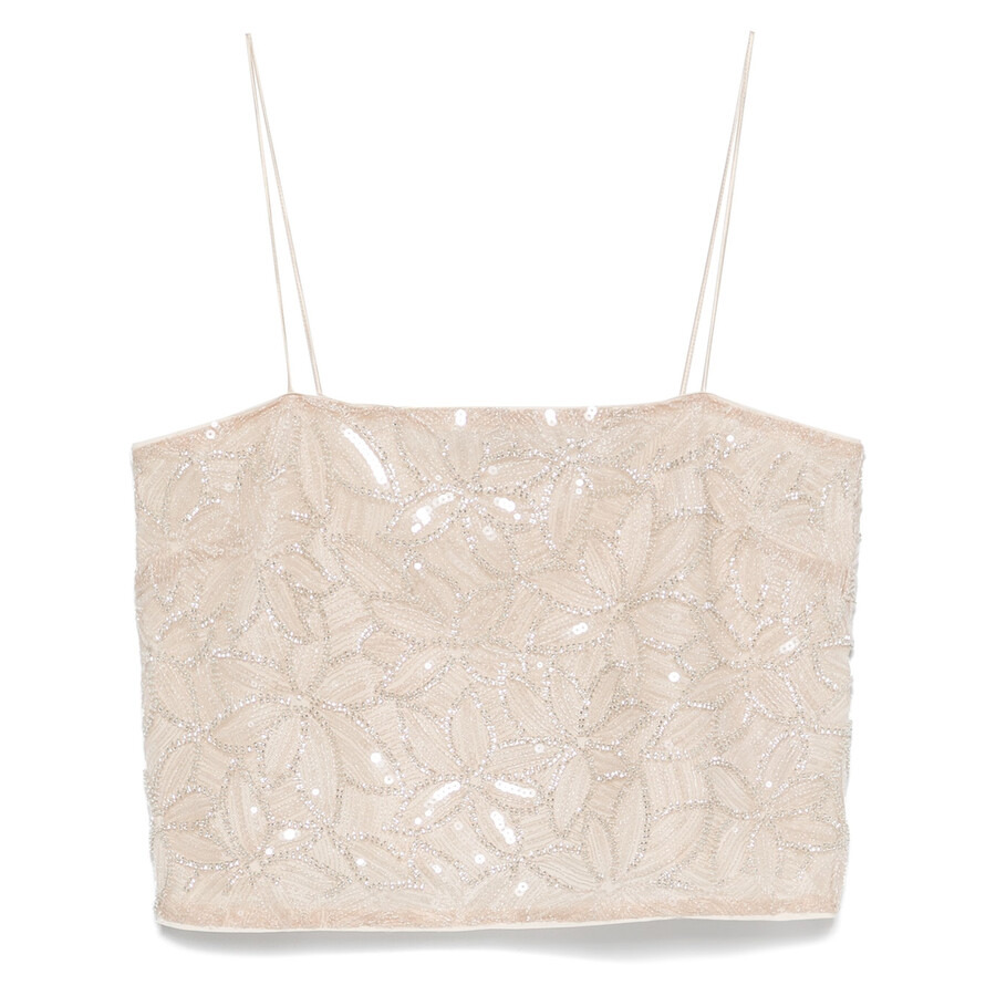 Rotate Ladies Silver Birch Sequin Mini Top - 5