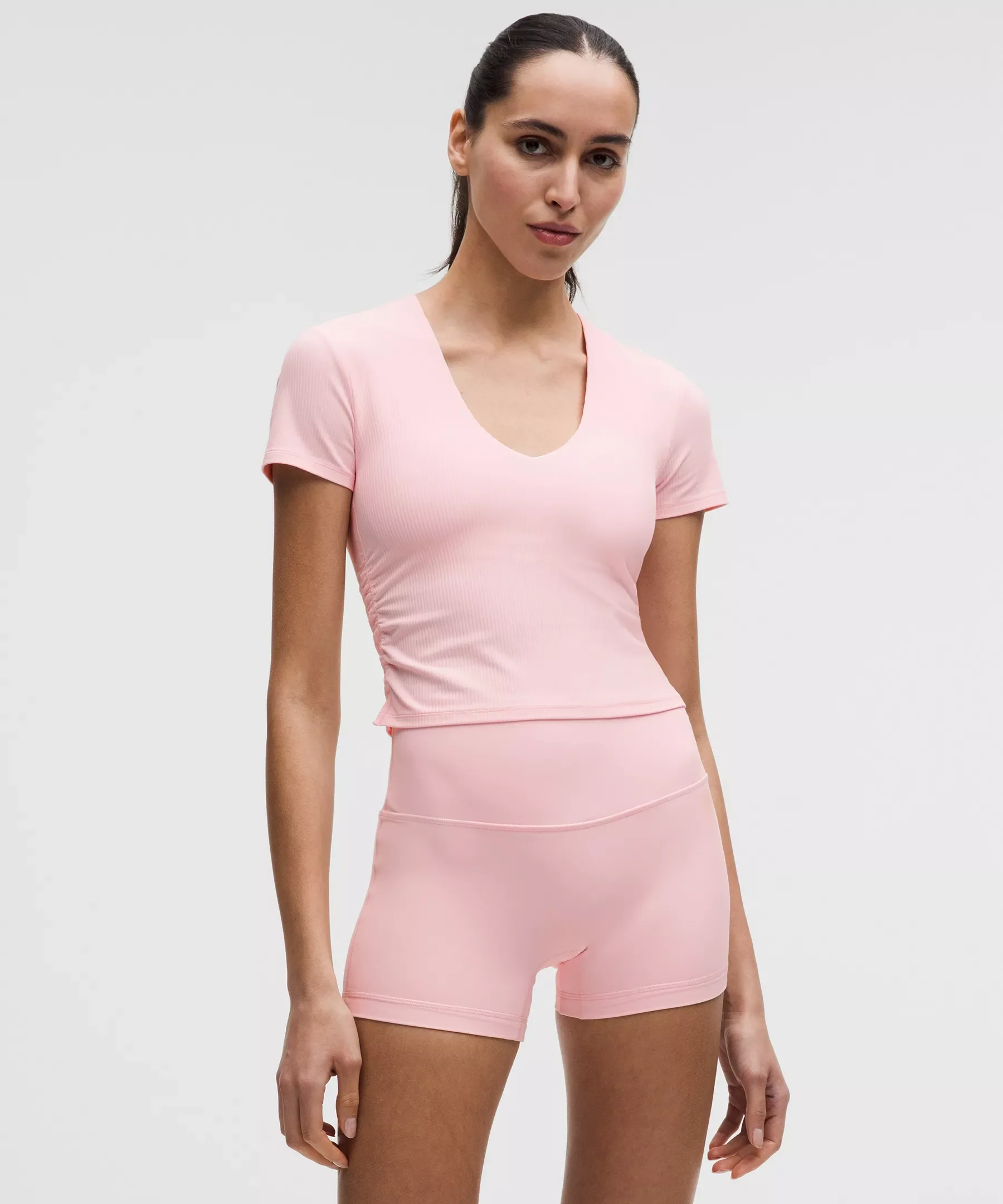 All It Takes Ribbed Nulu V-Neck T-Shirt *B–D Cups - 1